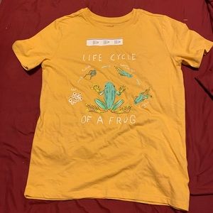 kids short sleeve frog shirt